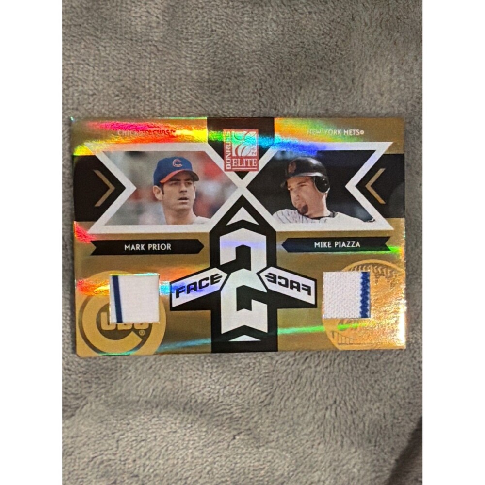2005 Donruss Elite - Face 2 Face Mike Piazza, Mark Prior #FF-3 Jerseys /200...
